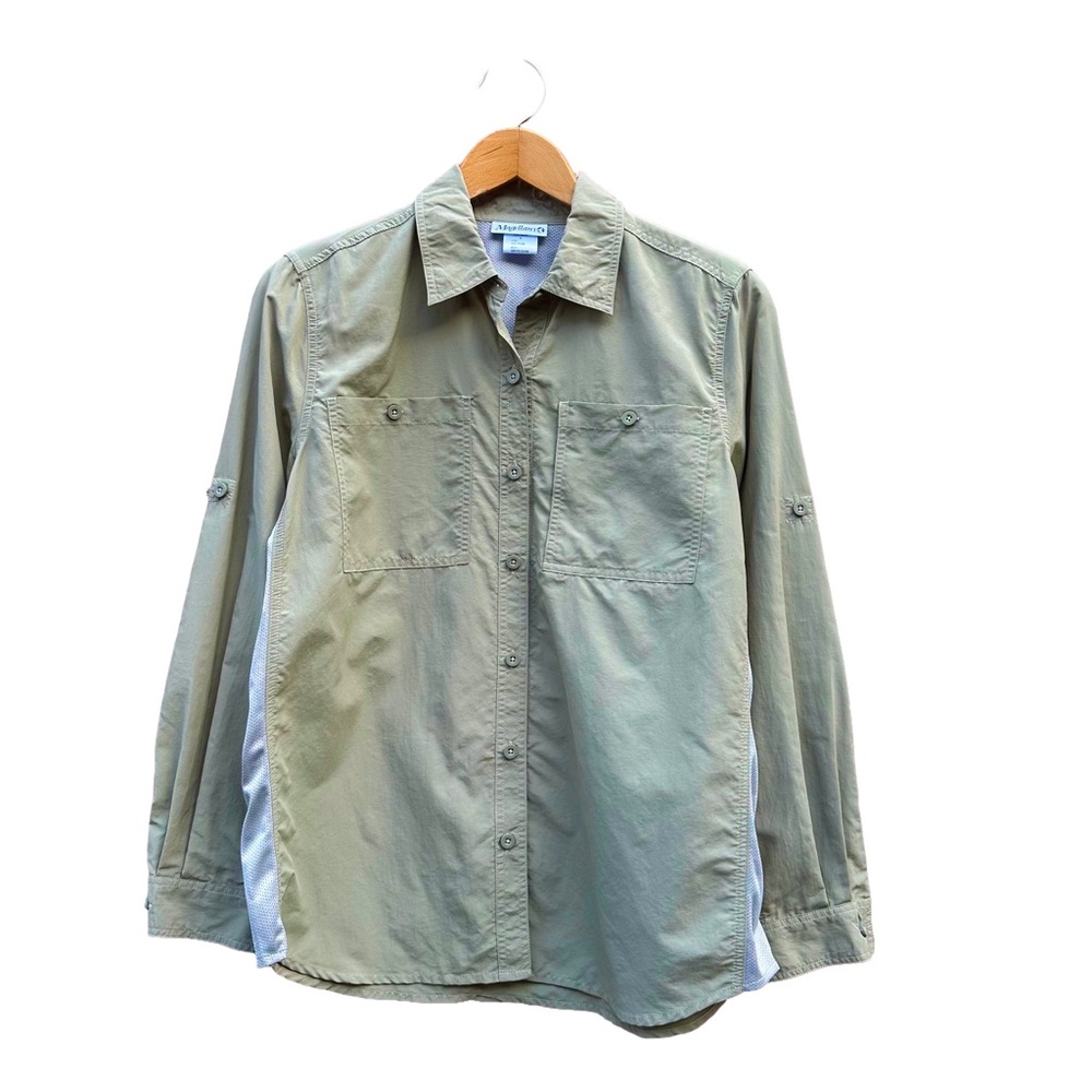Magellan’s Fishing Outdoors Shirt Women’s Size S Small Olive Tan